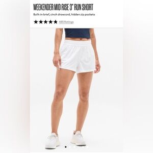 Women’s Athleta Weekenered Mid Rise 3” Run Shorts Size Xsmall